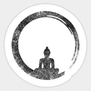 Buddha Lotus Pose Meditation Yoga Shirt Sticker